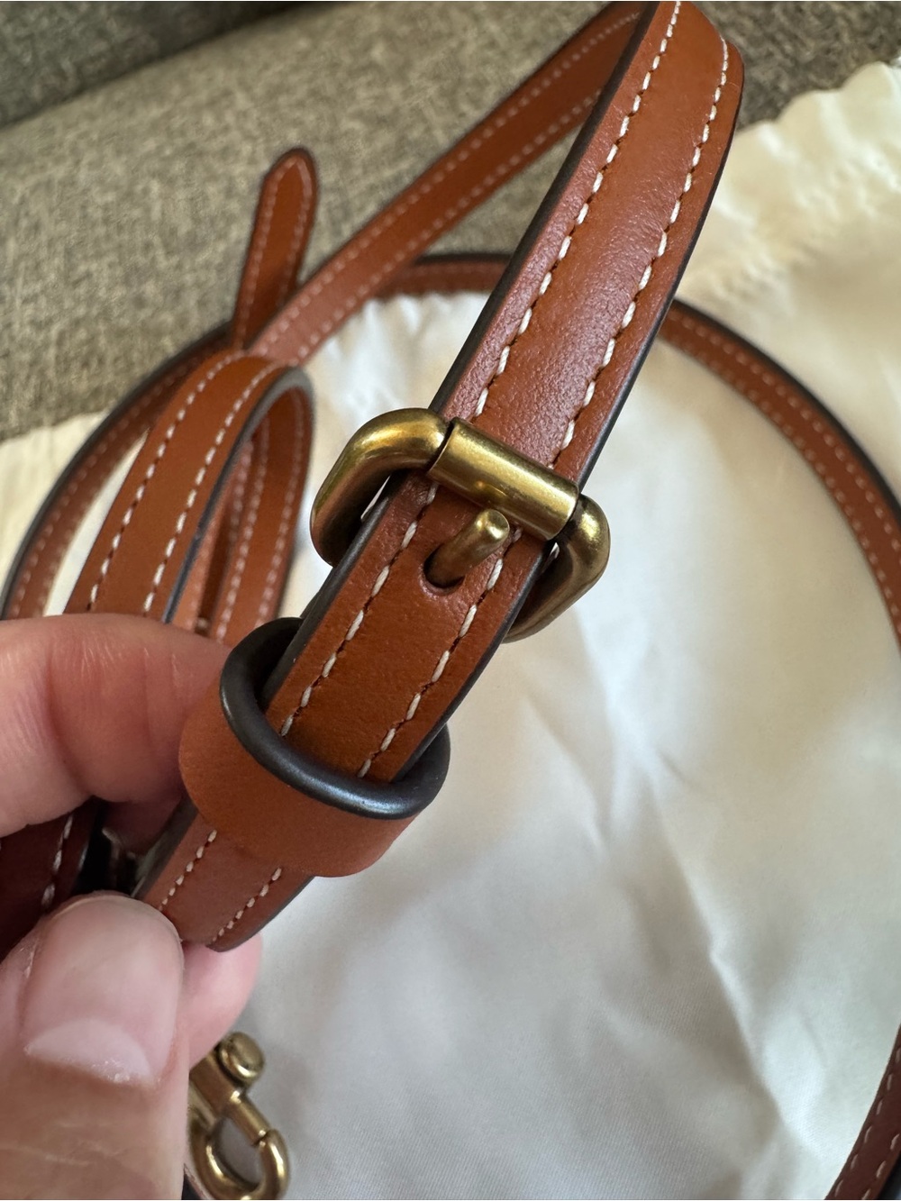 Coach Heart Mini Satchel in Chestnut Brown - Picture 9 of 12